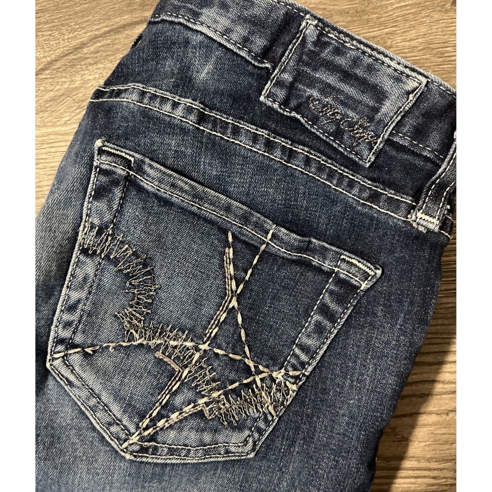 Big Star Sweet 20 Boot Cut Dark Wash Low Rise Blue Jeans Sz 27R (29x31) USA Made